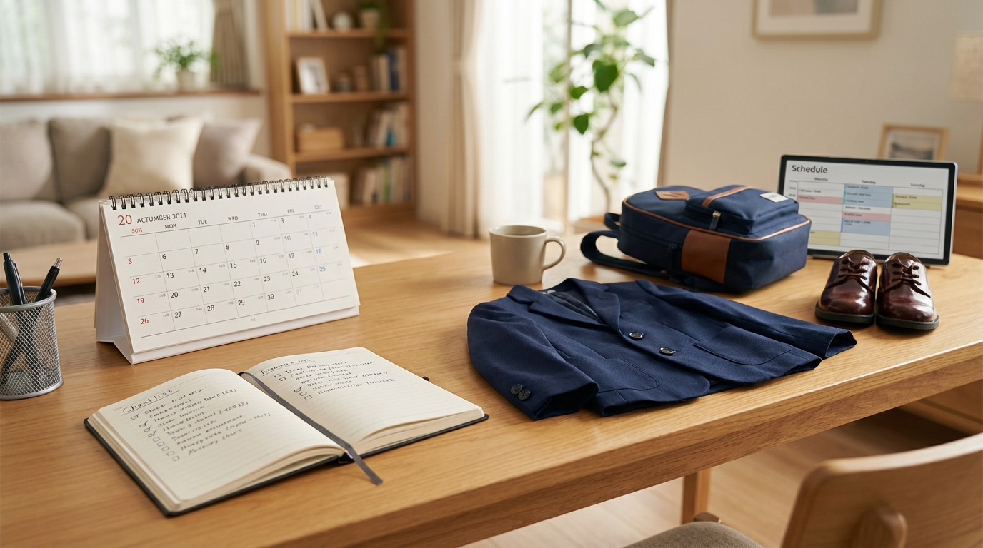 【準備チェックリスト】小学校受験の面接1週間前からやること