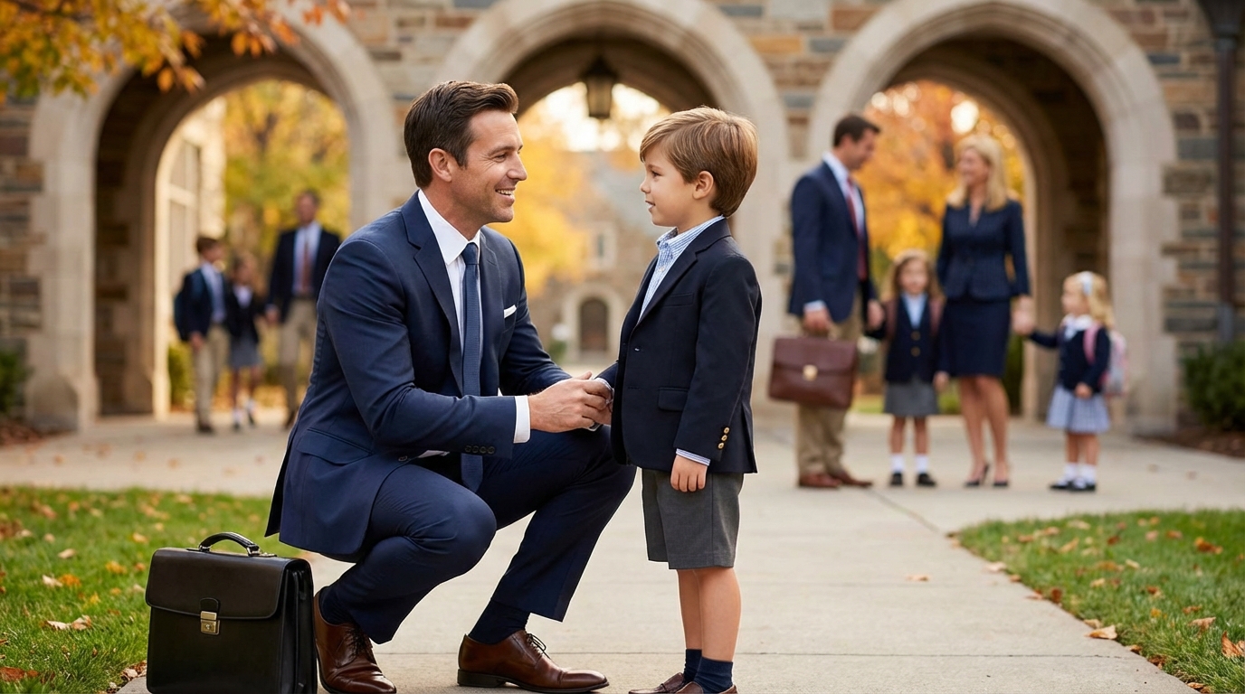 【父親編】小学校受験の服装・基本マナーとコーディネート例