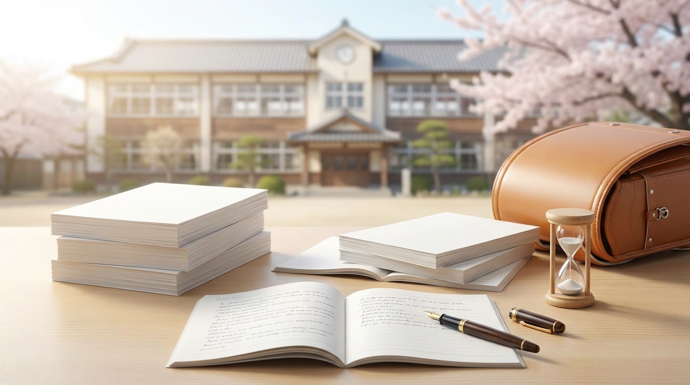 【文字数別】小学校受験の願書に使える志望理由テンプレート
