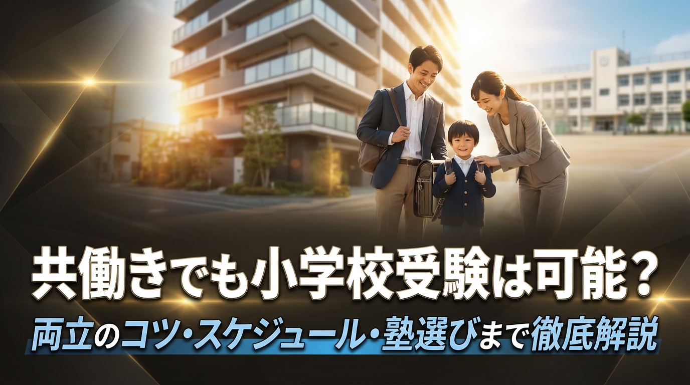 共働きでも小学校受験は可能?両立のコツ・スケジュール・塾選びまで徹底解説