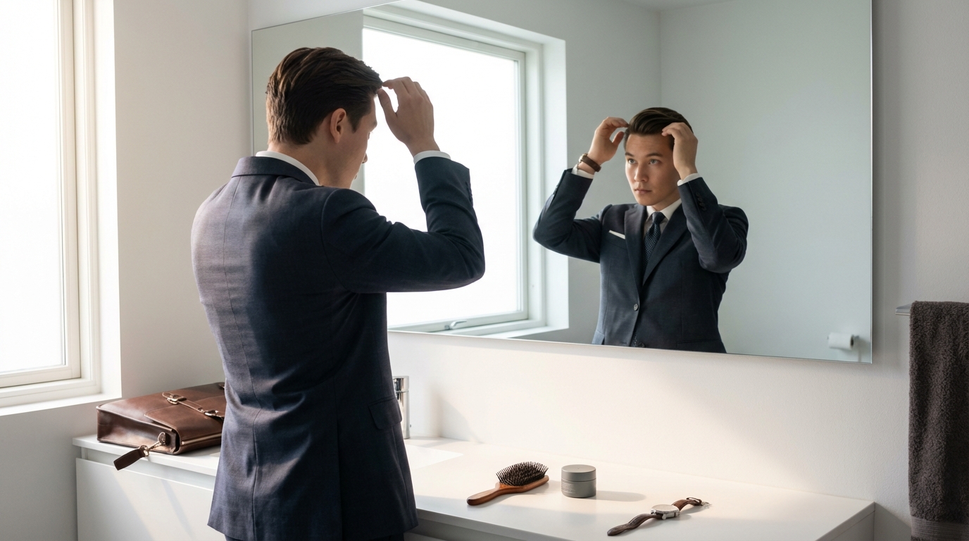 面接当日の髪型チェックリスト【出発前に確認】