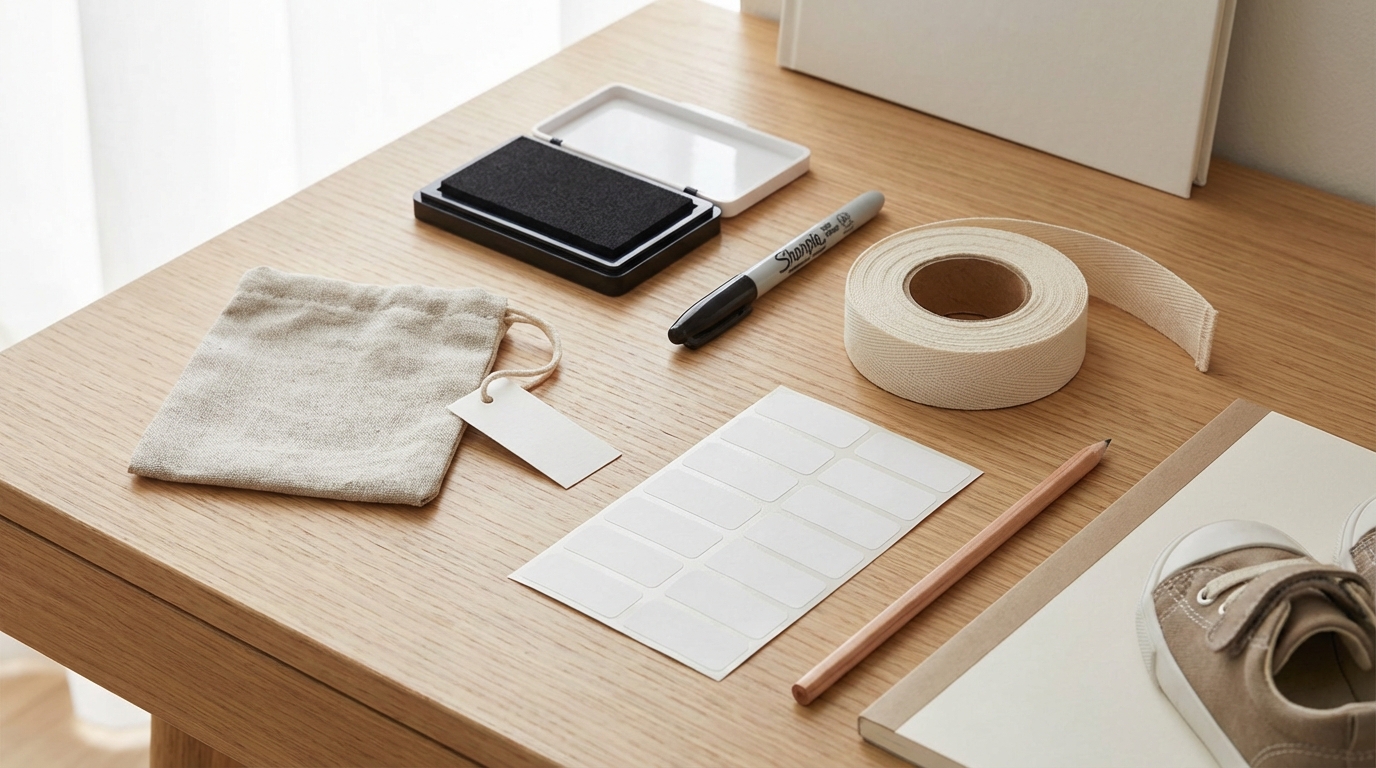 持ち物への記名ルールと正しい書き方