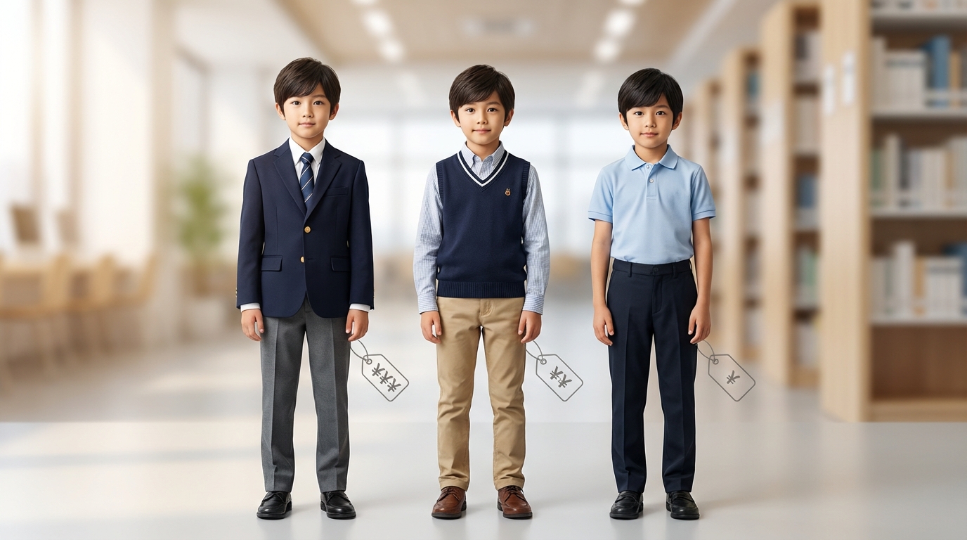 予算別モデルコーディネート｜男の子の受験服費用目安