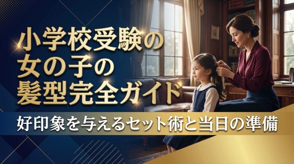 小学校受験の女の子の髪型完全ガイド｜好印象を与えるセット術と当日の準備