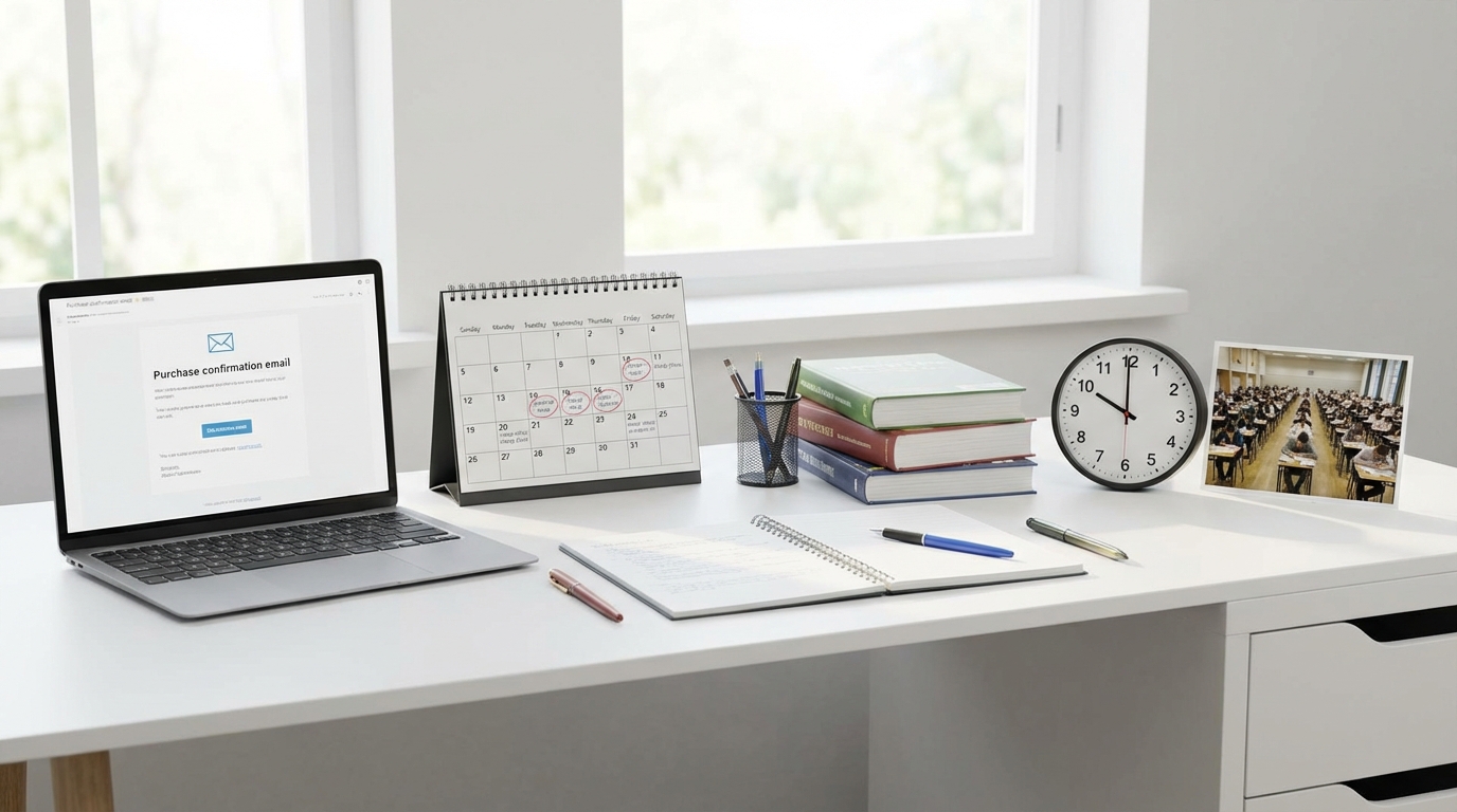 購入から受験当日までの準備スケジュール