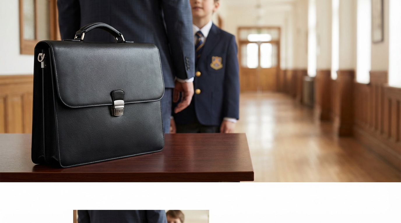 【結論】小学校受験の父親の鞄は「黒の本革ブリーフケース」が正解