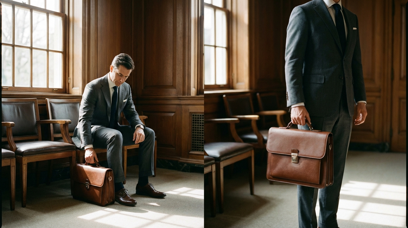 小学校受験の面接当日｜父親の鞄マナー（置き方・持ち方）