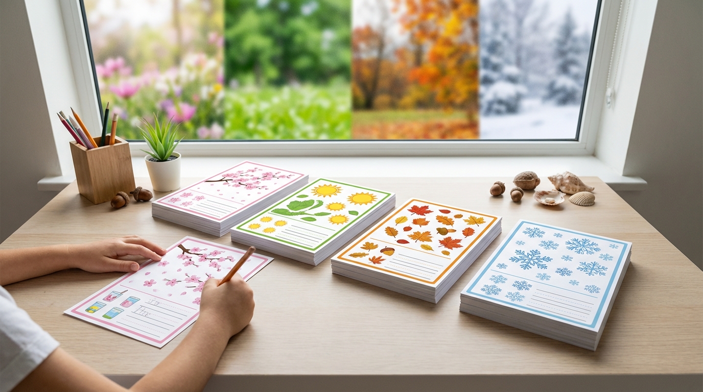 無料プリントで効果を出す季節問題の学習法|3つのコツ