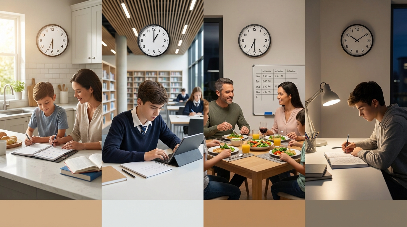 【実例公開】合格家庭の毎日のスケジュール4パターン
