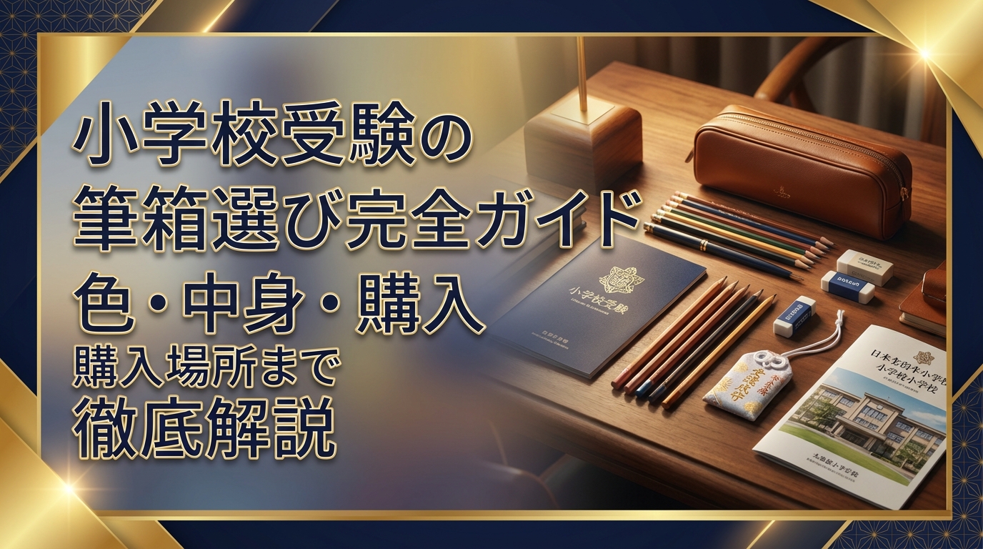 小学校受験の筆箱選び完全ガイド｜色・中身・購入場所まで徹底解説