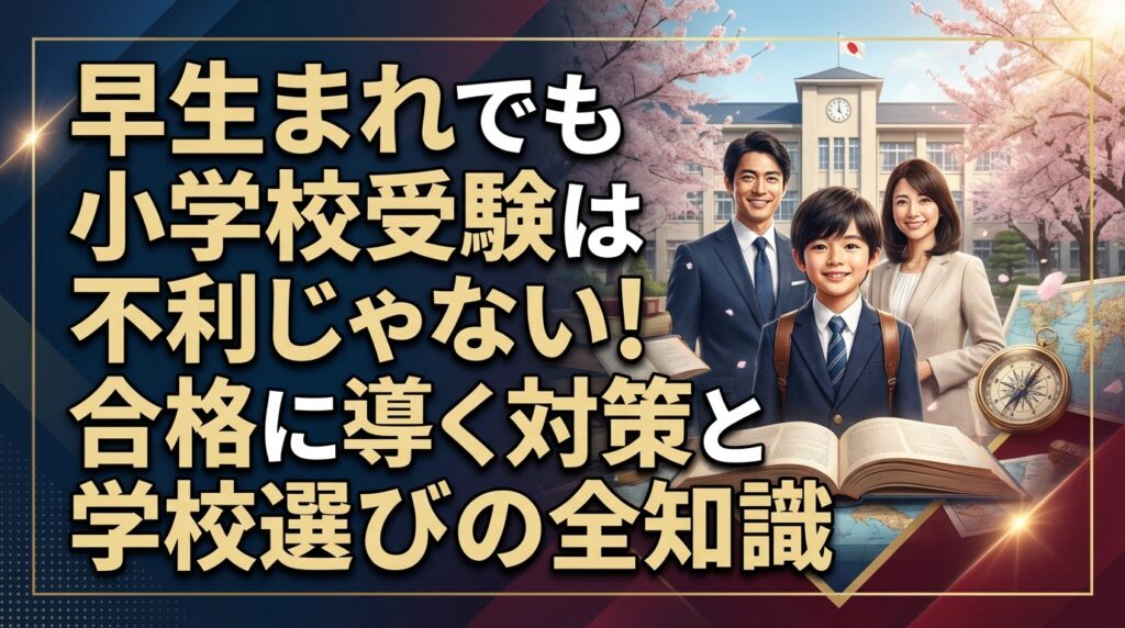 早生まれでも小学校受験は不利じゃない！合格に導く対策と学校選びの全知識
