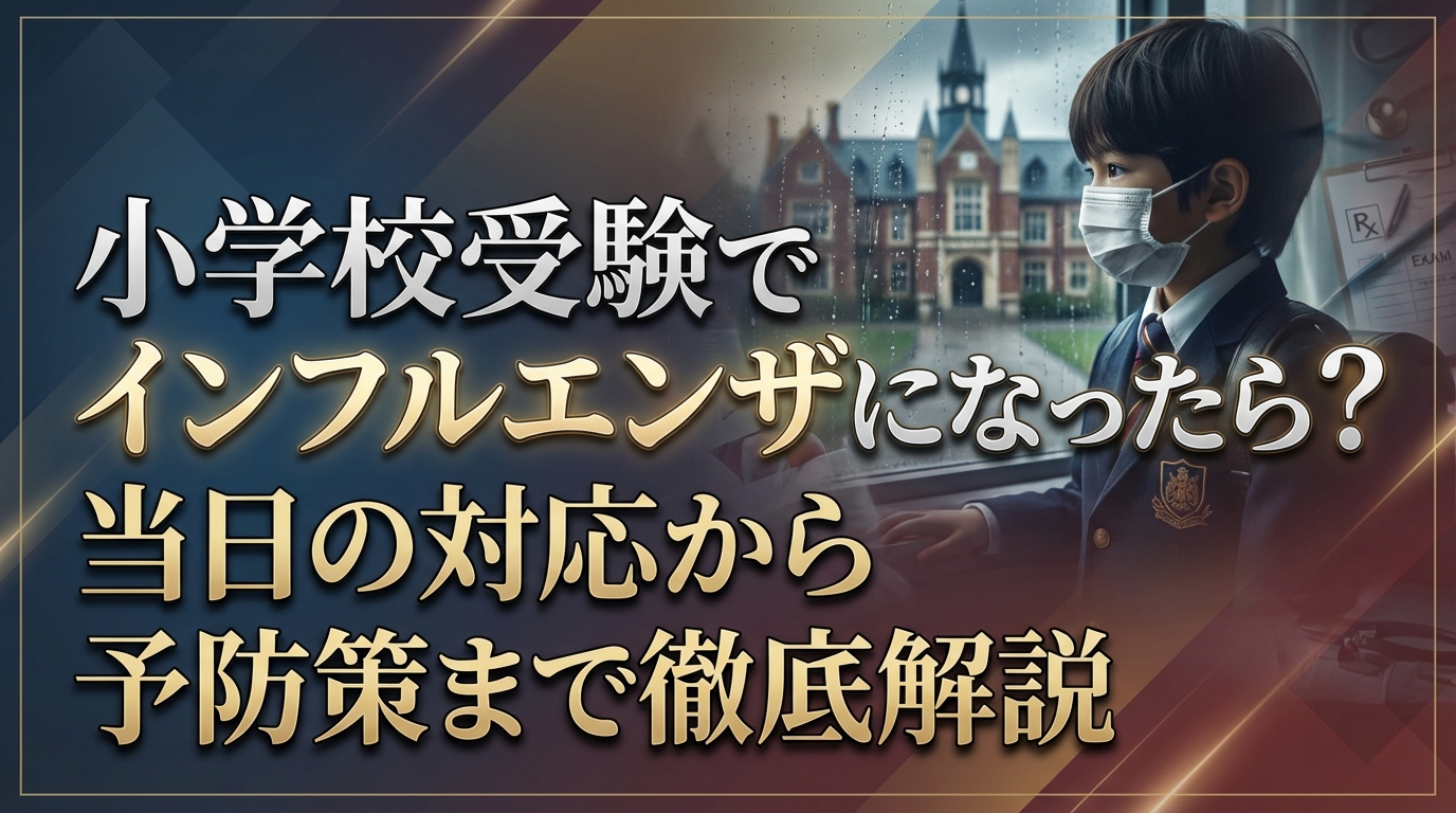小学校受験でインフルエンザになったら?当日の対応から予防策まで徹底解説
