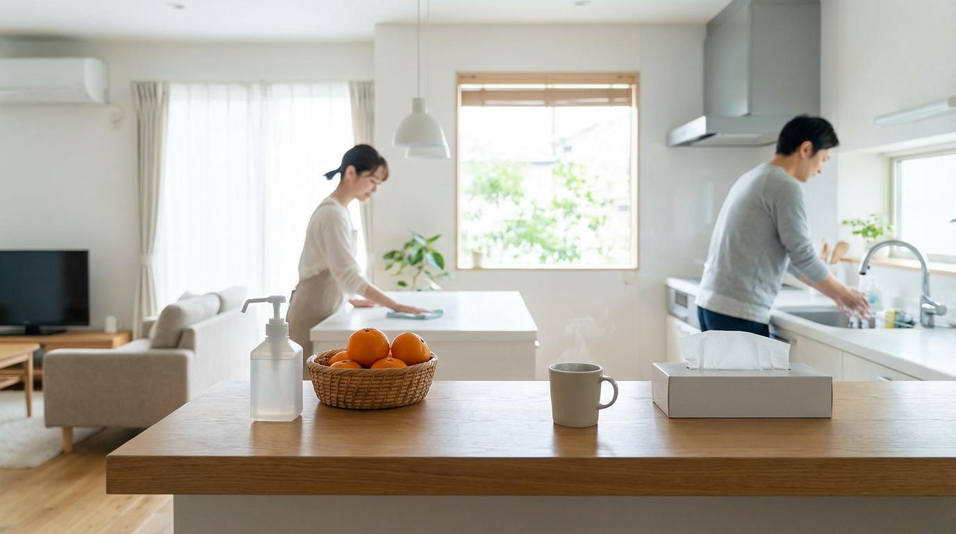 家庭で今日からできるインフルエンザ予防対策10選