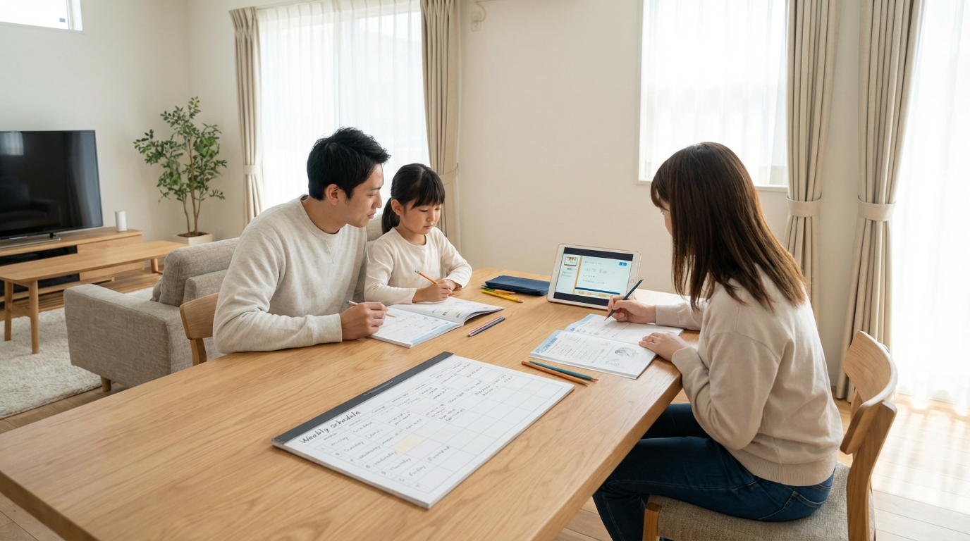 小学校受験の家庭学習スケジュール|1週間のモデルプラン