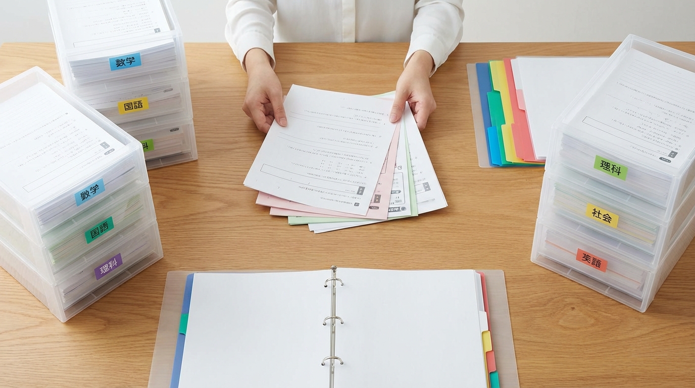 単元別プリント分類のコツと迷いやすい振り分け方