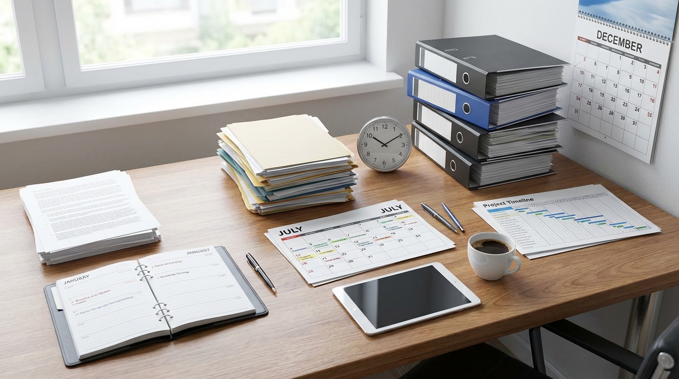 時期別のペーパー枚数とスケジュールの立て方