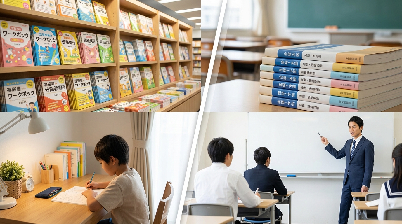 市販ワークと塾教材の違い|どちらを選ぶべき?