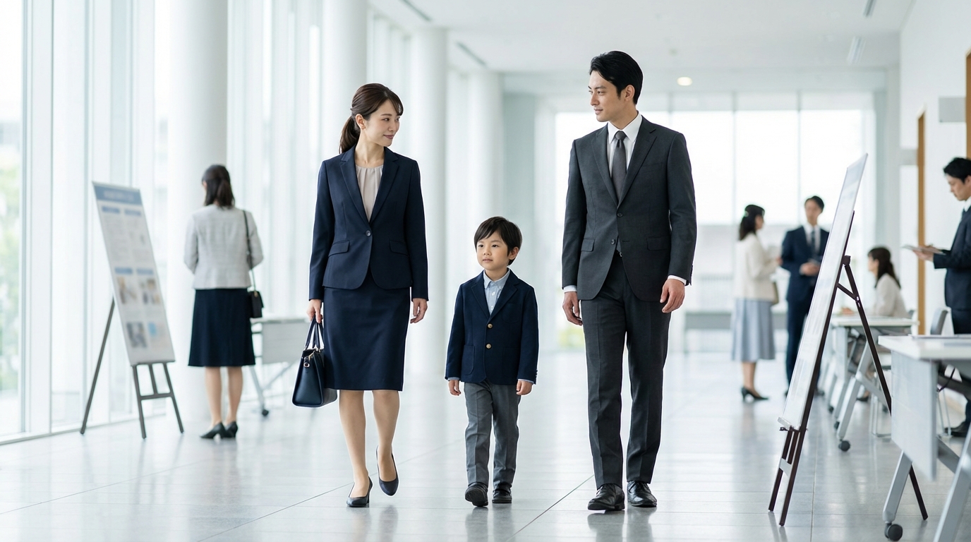 小学校受験フェアの服装マナー｜母親・父親・子ども別の正解例