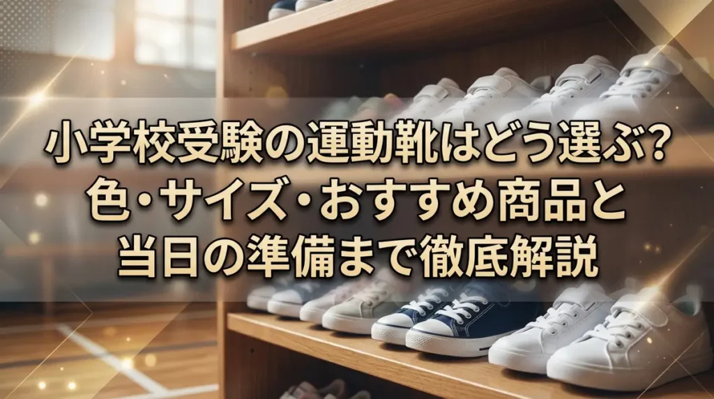 小学校受験の運動靴はどう選ぶ？色・サイズ・おすすめ商品と当日の準備まで徹底解説