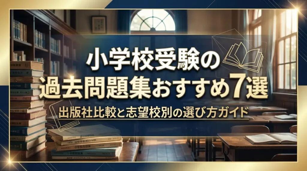 小学校受験の過去問題集おすすめ7選｜出版社比較と志望校別の選び方ガイド