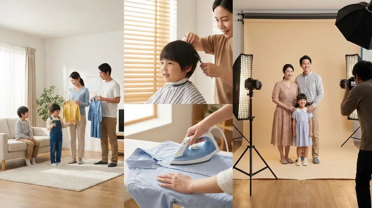 願書用家族写真の撮影準備ステップ【2週間前〜当日】