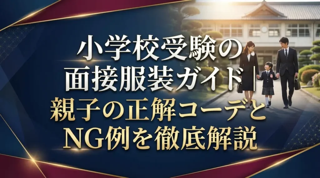 小学校受験の面接服装ガイド｜親子の正解コーデとNG例を徹底解説