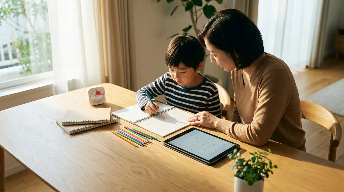 1日15分でできる家庭学習スケジュール例