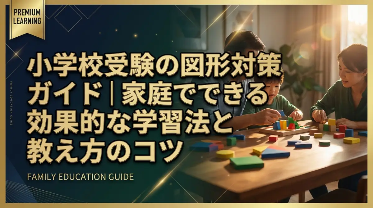 小学校受験の図形対策ガイド｜家庭でできる効果的な学習法と教え方のコツ