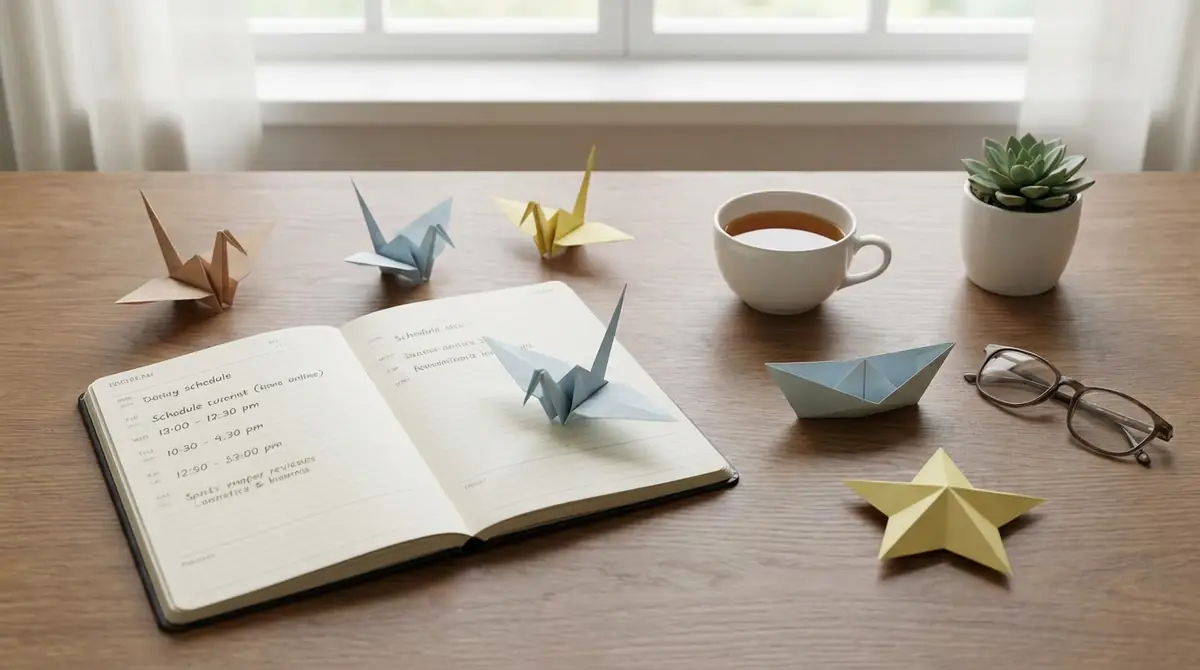 家庭での折り紙練習スケジュール例