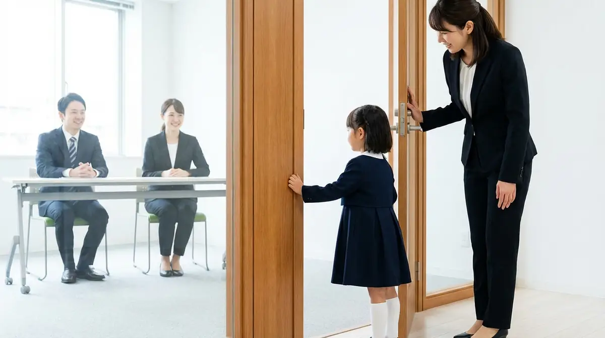 小学校受験の面接|入室の仕方を7ステップで徹底解説
