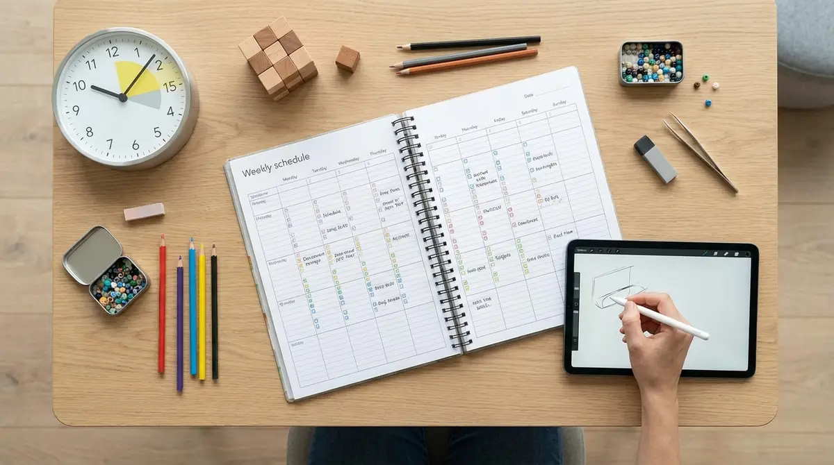 1日15分でできる巧緻性対策の週間スケジュール