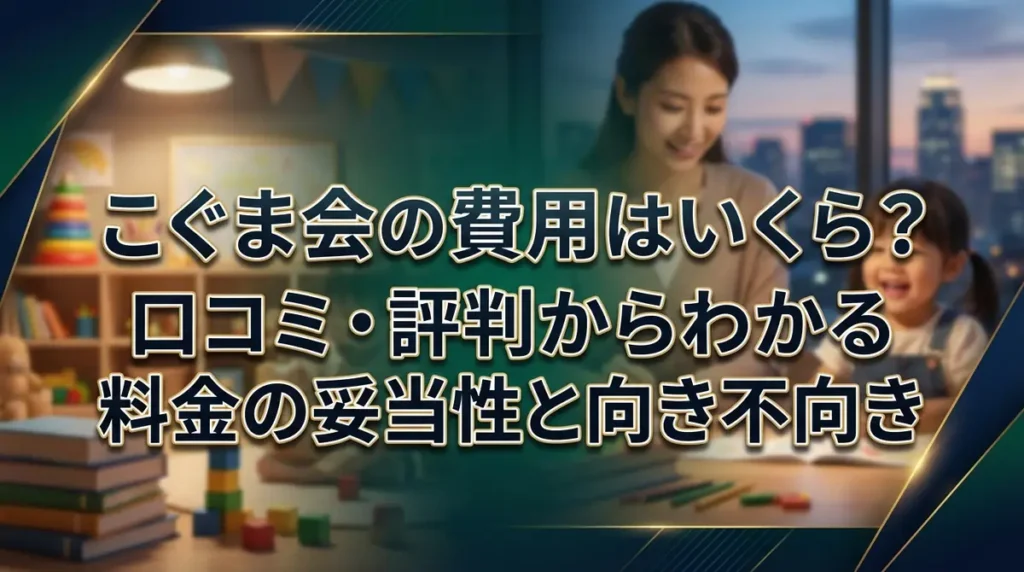 こぐま会の費用はいくら？口コミ・評判からわかる料金の妥当性と向き不向き