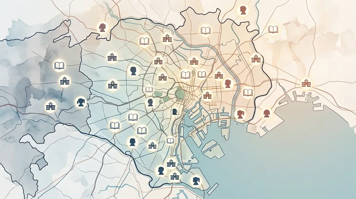 東京の私立小学校は全部で53校｜基本データと分布