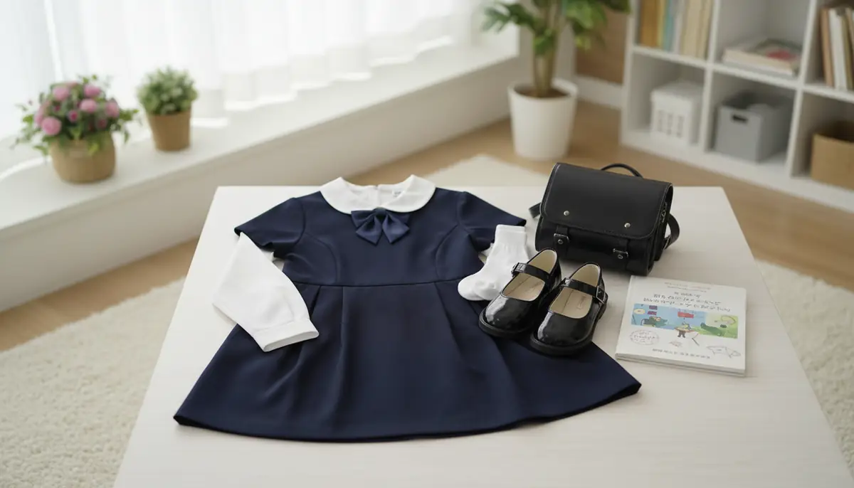 女の子のお受験服は『紺ワンピース+白襟ブラウス』が正解