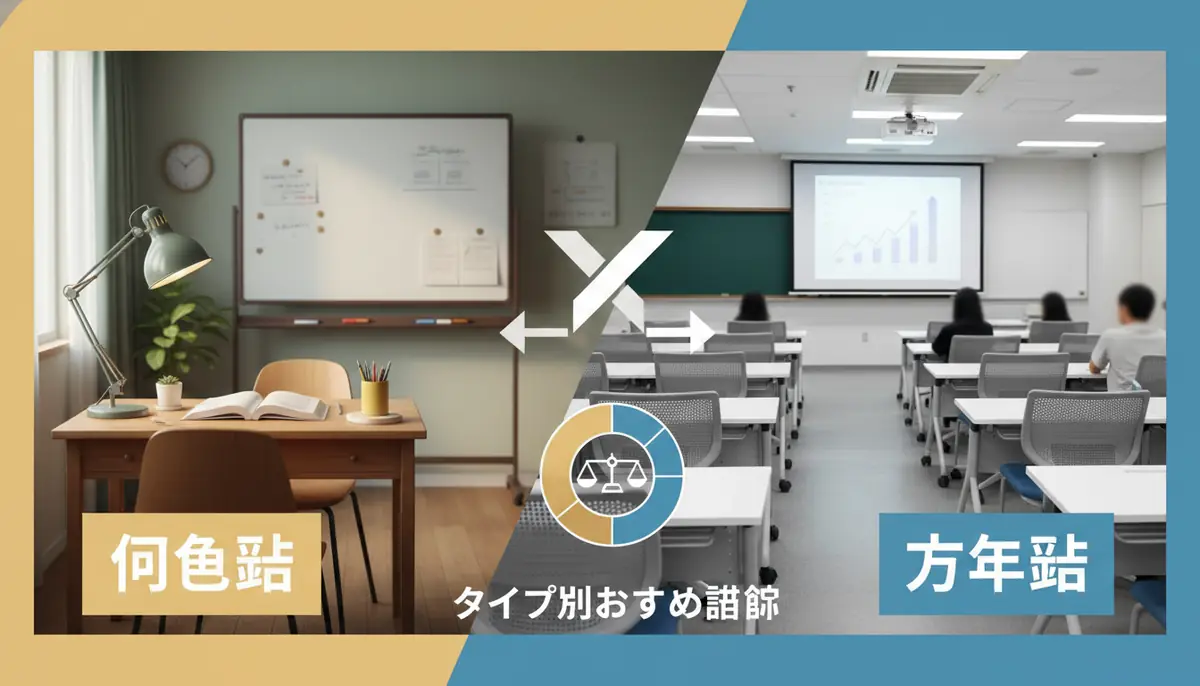 個人塾vs大手塾｜比較表とタイプ別おすすめ診断