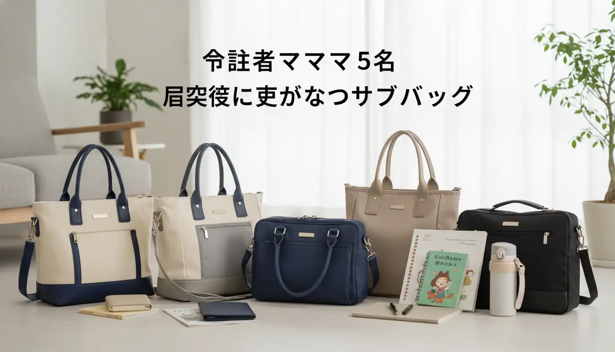 【合格者ママ5名に聞いた】実際に使ってよかったサブバッグ